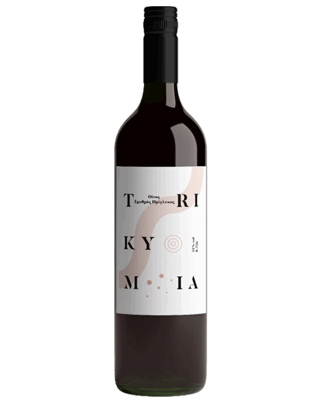 Trikymia Οίνος Ερυθρός Ημιγλύκος