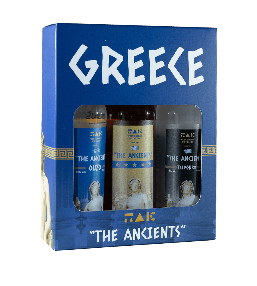 The Ancients Ούζο-Τσίπουρο-Κονιάκ (Κασετίνα Δώρου)